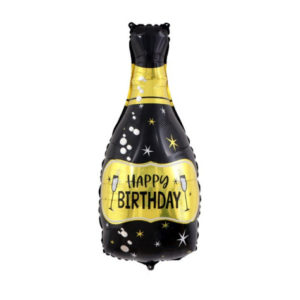 Шар фольгированный Бутылка Hapy Birthday, 84 см, SSH