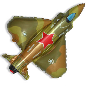 Шар фольгированный Истребитель военный, 99 см, ESP
