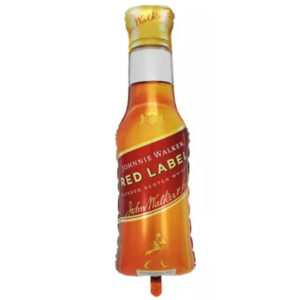 Шар фольгированный Бутылка виски красная,