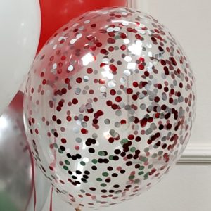 Шар прозрачный с конфетти 30 см в ассортименте