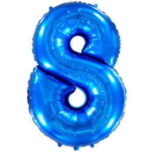 Цифра 8, синяя, объемная, 102 см