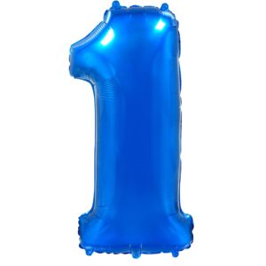 Цифра 1 синяя, объёмная, 102 см