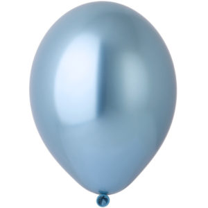 Шар 30 см, Голубой, Хром, Belball, 605